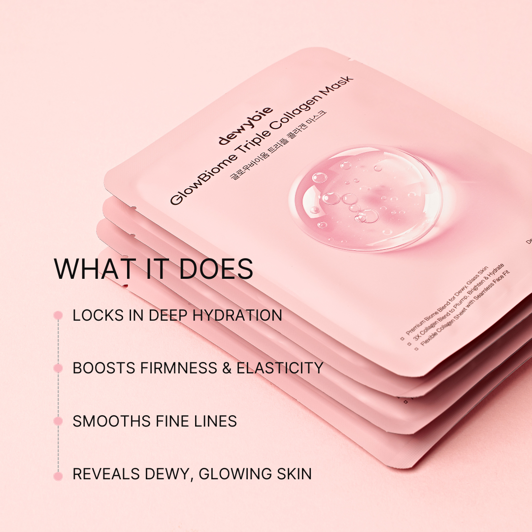 GlowBiome™️ Triple Collagen Mask (4 pcs)