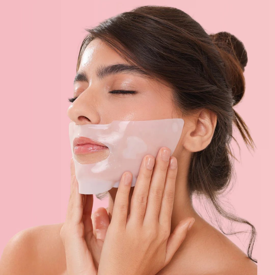 Triple Collagen Mask on skin